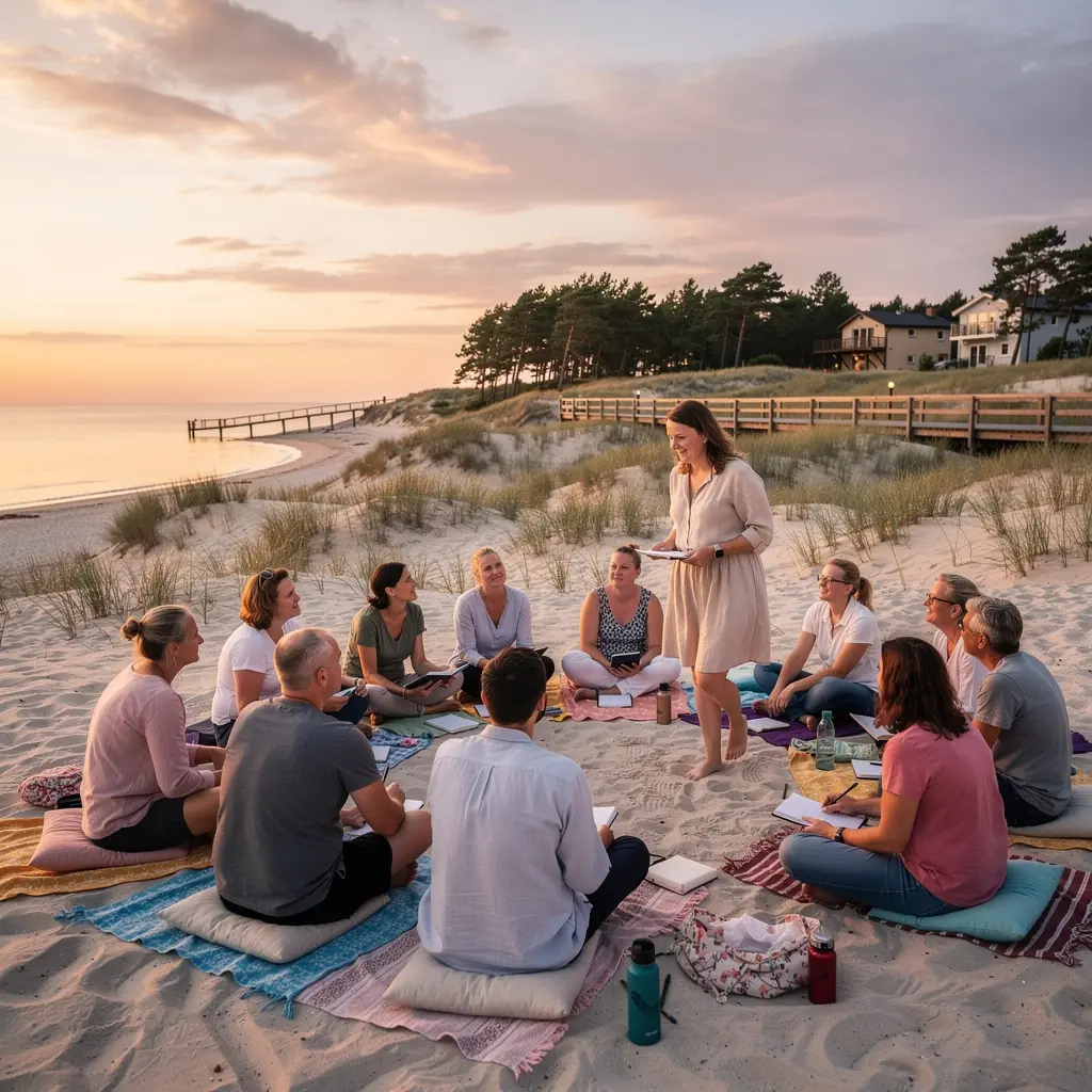 Asmeninio tobulėjimo sesija su treneriu, skatinanti savimonę ir pasitikėjimą savimi.